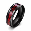 18K PVD Gold Zircon Heart  Promise Ring For Male Only