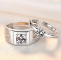 Couple Ring Set – 2-in-1 Adjustable Matching Rings for Him & Her