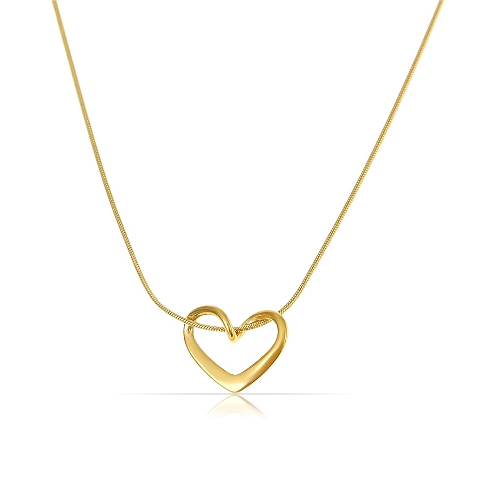 18k Gold Plated Twist Pendant Necklace