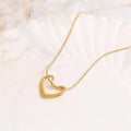 PREMIUM 18k GOLD PLATED HEART NECKLACE WITH GIFT BOX